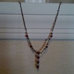 Silver Necklace with roses for Women